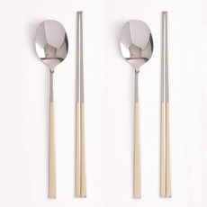 Bogen 六角陶瓷雙人餐具組, 1套, 湯匙 2p + 筷子 2p