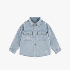 WALTONKIDS 兒童款寬鬆版型牛仔襯衫