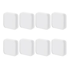 Travel Cube 簡約房門防撞緩衝墊, 8個, 白色