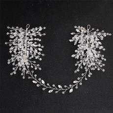 Min Sung Company手工歡樂髮飾花冠, 銀色, 1個