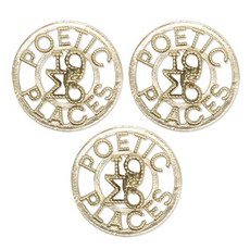 奢華風金屬鈕扣, 3顆, Nine款(Gold)