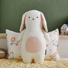 모던하우스 소프트터치 크림래빗 롱 필로우, 아이보리