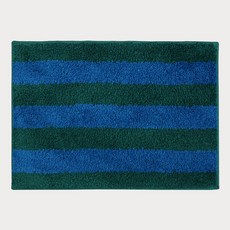 마카로카 Vol.2 자가드 디자인 욕실 주방 화장실 발매트, 16 bold stripe 터키블루