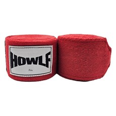 하울프 비신축 복싱 핸드랩, 레드, 2개