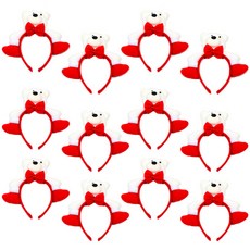 Stupid 白熊聖誕髮箍, 混合顏色, 12個