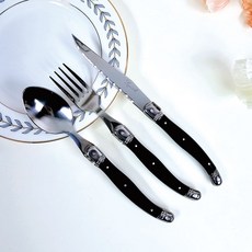 Lyon Laguiole 西式餐具3件組 黑色, 1組, 單品