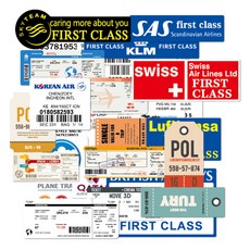 多功能裝飾貼紙 航空公司登機證 30款套組, 1套
