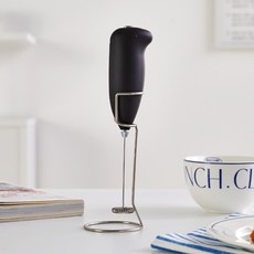Modern House 有支架方便收納的無線打奶泡器, 黑色, LT0225014