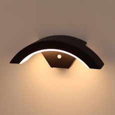 Wonha DS Bodam 感應燈 LED10W 無閃爍壁燈, 黑色 + 燈泡色