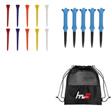 NAYASTYLE 塑膠球梯 10入 + ABS球梯 5入 + 收納袋組, GFYP-167-3 + 164-2PU