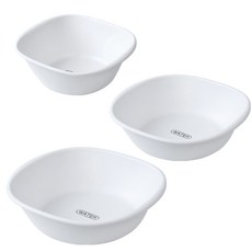 MONACO OLIVE Lapastel 方形臉盆 小+中+大 3件組, 白色, 1套