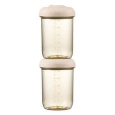 foogo 孩童Premium Neutral系列PPSU副食品密封保鮮罐, Neutral Beige, 250ml, 2個