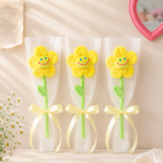 Scent Basket 閃亮微笑單支花束, 黃色, 3個