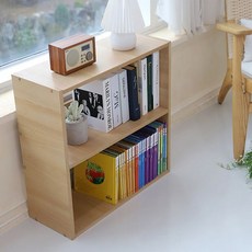 WOOD REPUBLIC Lumi 低款書櫃, 2層, 橡木色