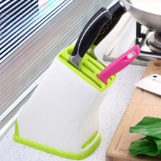 Bogura廚房瀝水分離清潔6孔刀架, 綠色