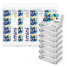 LIVENS 便攜式超迷你口袋濕紙巾, 40個, 8張