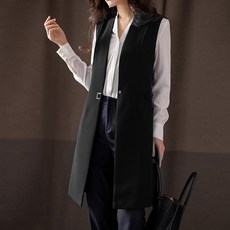 Chichills Lochel無領西裝長版背心 12257