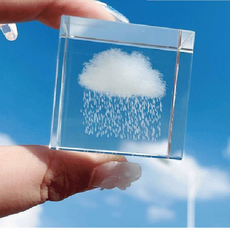 Raeikin 雲朵方塊 雨雲 6 x 6cm, 1個, 透明