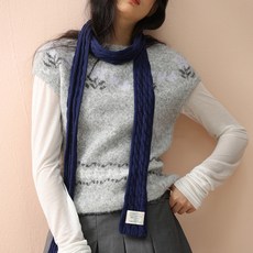 Paperments Lacelet 纖細麻花針織圍巾 13497