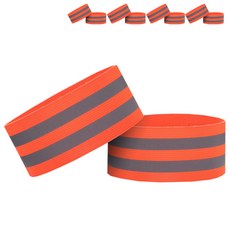 東光Safety 騎行夜間作業 雙條紋反光帶 橘色 10入, 1套