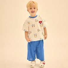 케어베어 아동용 케어베어즈 아이스크림 와이드 상하복 세트