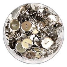 Uniart 5000 胸花別針套組 19mm, 1組, 銀