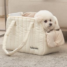 REDPUPPY 寵物格拉迪亞移動提包, 牛奶米色, 1個