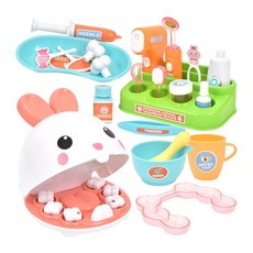 兔子動物醫院牙科醫院刷牙遊戲診療組, 1組, 混色