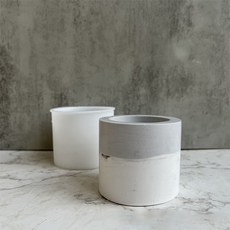 Homeflow 扁平多肉植物花盆 石膏模具 矽膠模具, 單一顏色