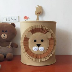 卡通毛氈收納籃 L02 款式2, 混色