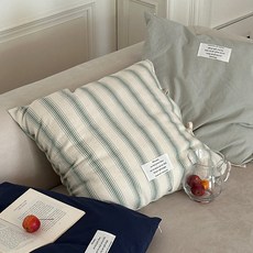 메종드룸룸 뮤즈 스트링 리본 쿠션커버 베니스 50 x 50 cm