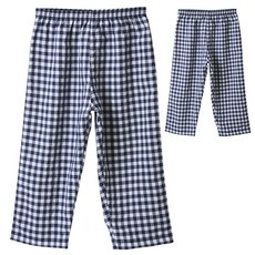 KerriLucy 兒童9分睡褲 40支純棉 格紋 2入