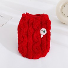 PASTEL PET 寵物小熊糖果T恤, 紅色, 1個