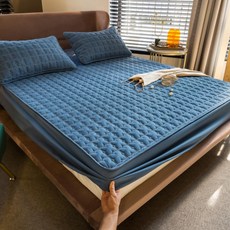 플로즈 플라워 누빔 컬러 매트리스 커버