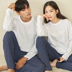 DOSSY 情侶款柔軟親膚單線睡褲2件組