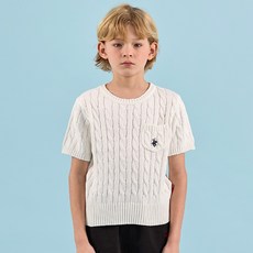 BEVERLY HILLS POLO CLUB 比佛利保羅 兒童時尚口袋短袖針織衫