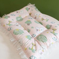 DaySoy 貓咪蕾絲四季坐墊, 03 小熊, 1個