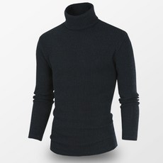 DANGOON 男士雙色羅紋高領針織衫