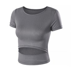 Market A 女款 Belly Unlock 基本款瑜珈短袖上衣