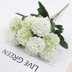 틴코 조화 파스텔 꽃, 그린, 1개 그린, 1개