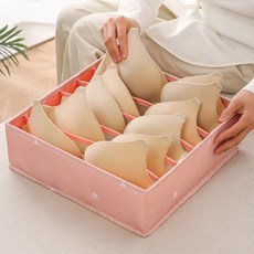 分離式內衣收納盒 GH15_RD_516, 1個, 粉紅色6格