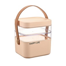 Dapper Sales家用便攜大容量透明急救收納盒象牙色中號, 1個