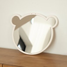 aguard 嬰兒寶寶Bibi柔軟壁掛式壓克力安全鏡 寶寶臉, 奶油白