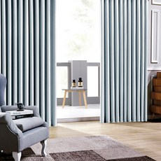 Siudeco Capella 遮光窗簾 2p + 窗簾綁帶 2p 套組 插針式, 淡薄荷色