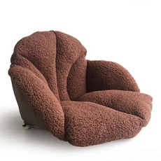 민성컴퍼니 방석 등받이 허리 쿠션, 브라운