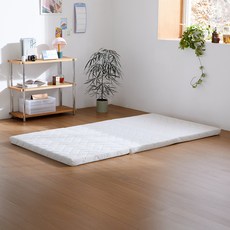 Suo 酣睡N 穩固3折式床墊褥 + 收納袋套組, 象牙白, 60mm