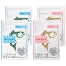 히트텍 플러스 블루 찐 떡밥 알라스카블루 2p + 핑크찐보리 2p 세트, 1세트