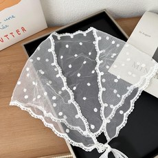 Howmany 白色氛圍蕾絲軟帽