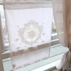 MaMaison 플라워 바스켓 린넨 자수 창 바란스 CBMV4-50