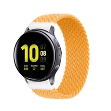 스페이스쉴드 갤럭시 워치 브레이드 솔로 루프 나일론 밴드 20mm L, 머스타드
